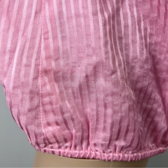 CAMI NYC PINK STRIPED ONE-SHOULDER TOP - Picture 7 of 9